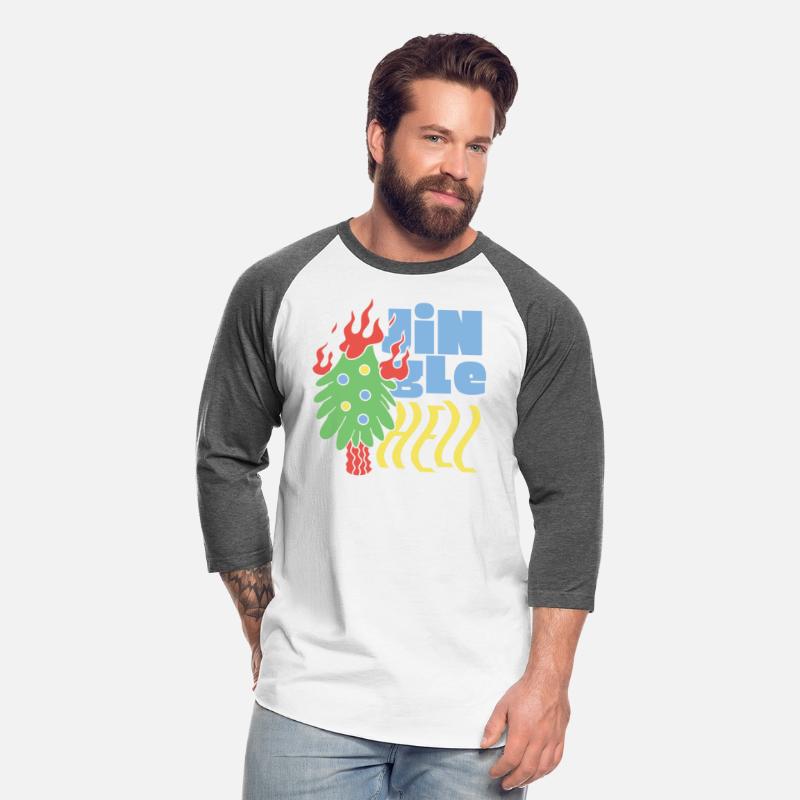 burning christmas tree - jingle hell