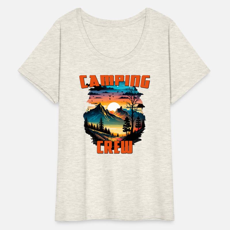 camping crew, hiking, camping trips design