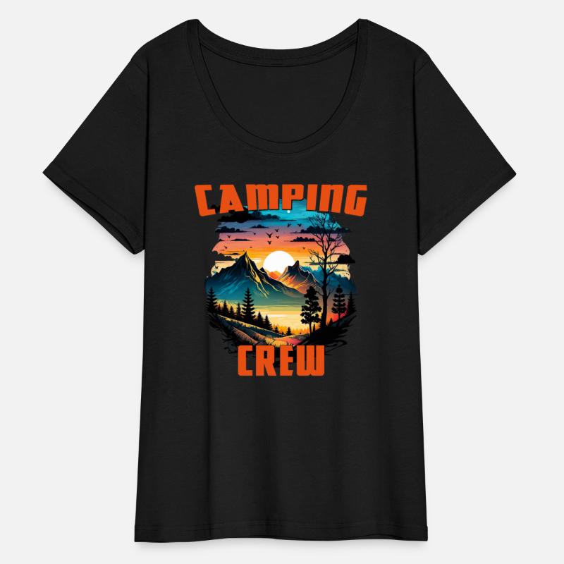 camping crew, hiking, camping trips design
