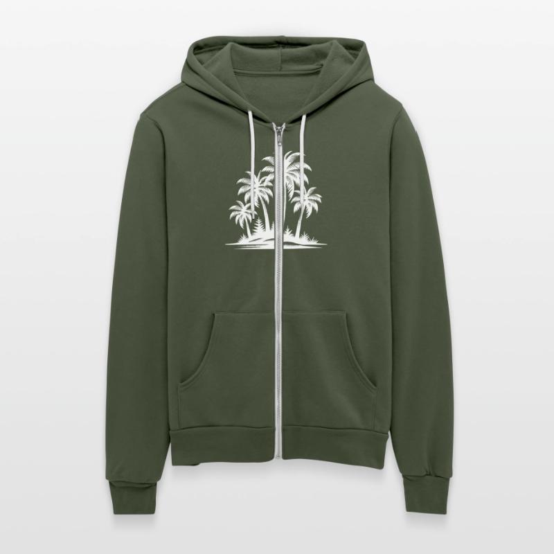 Caribbean Islands And Palm Trees