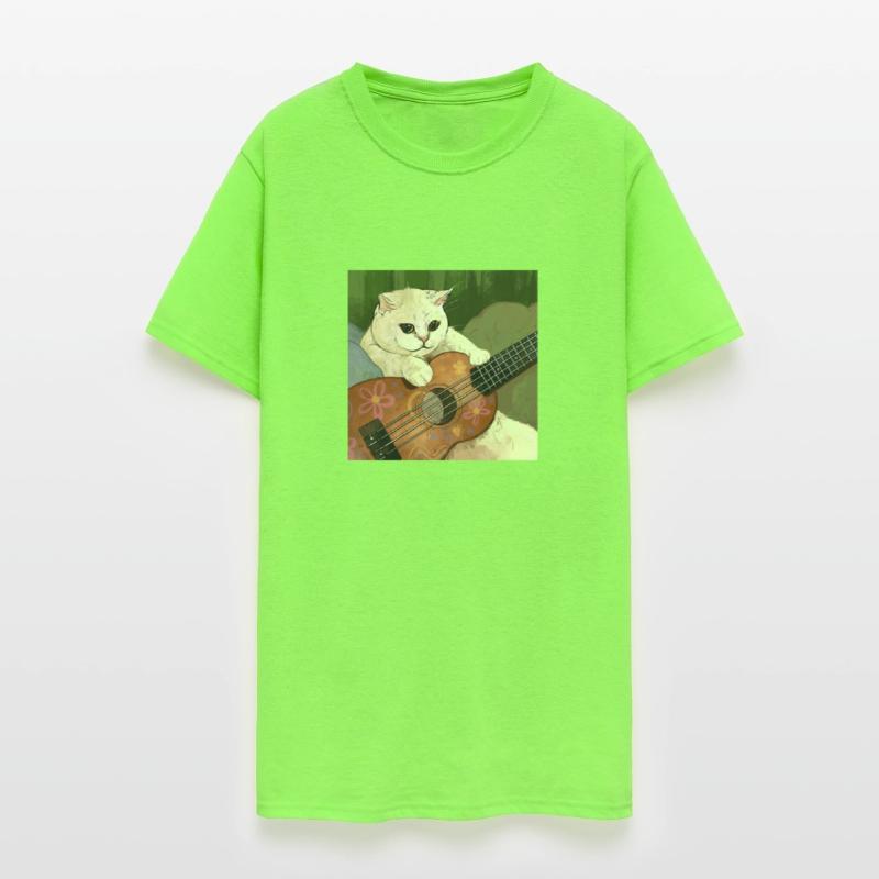 Cat Guitar Player Meme Guitarist Kitty Funny Music