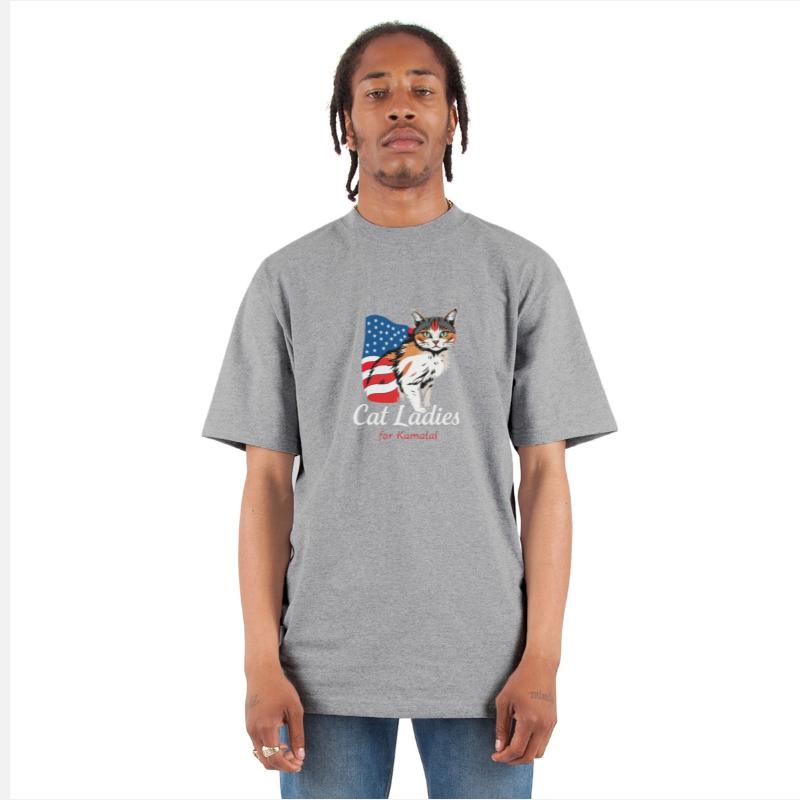 Cat Ladies for Kamala A Patriotic Fusion T-shirt