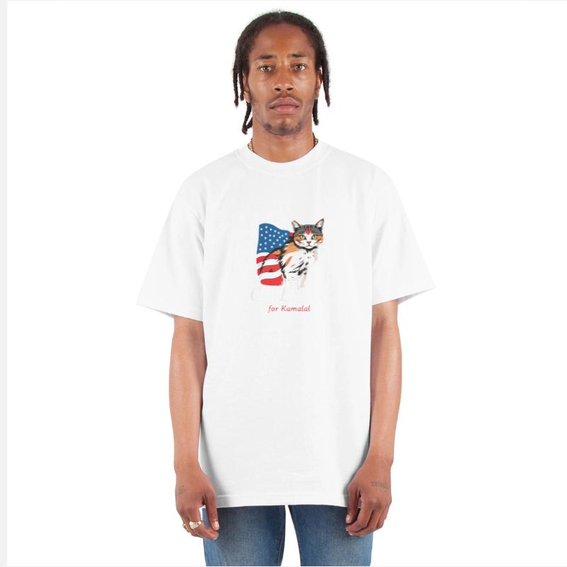 Cat Ladies for Kamala A Patriotic Fusion T-shirt