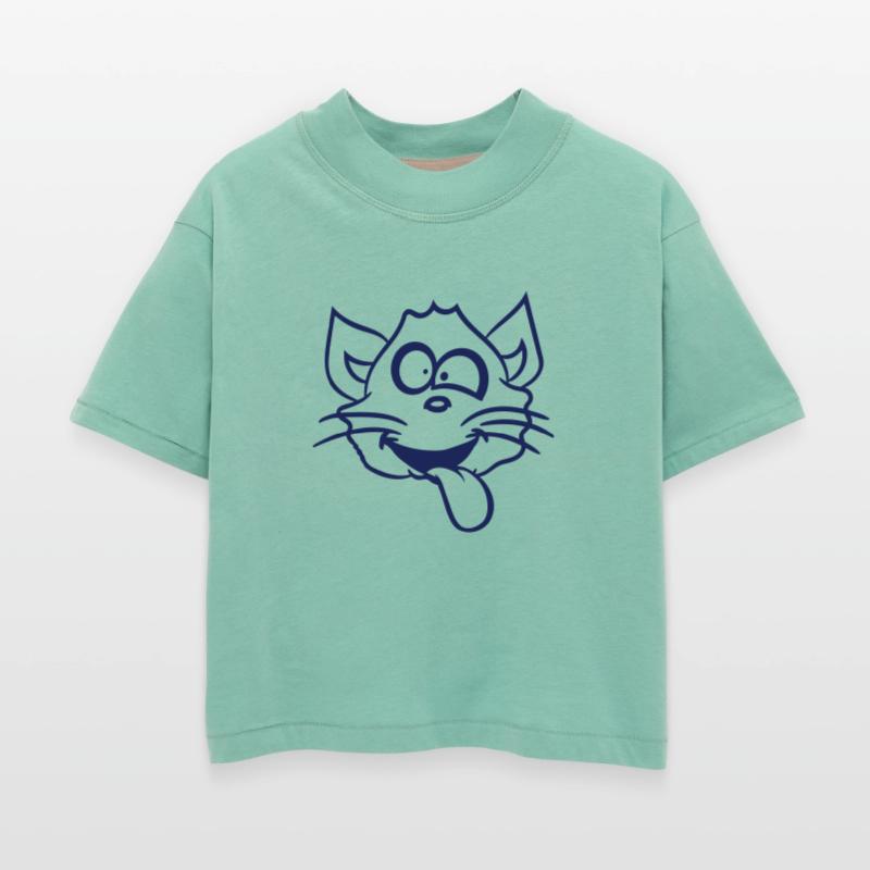 Cat Squinting Funny Crazy Stick Out Tongue Grimace