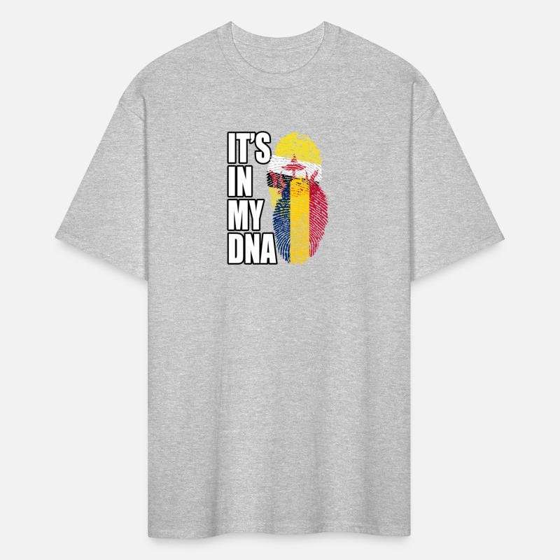 Chadian And Bruneian Mix Heritage DNA Flag