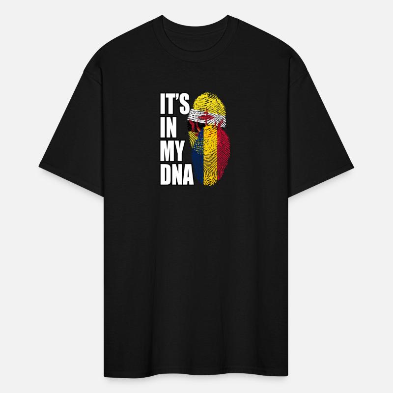 Chadian And Bruneian Mix Heritage DNA Flag