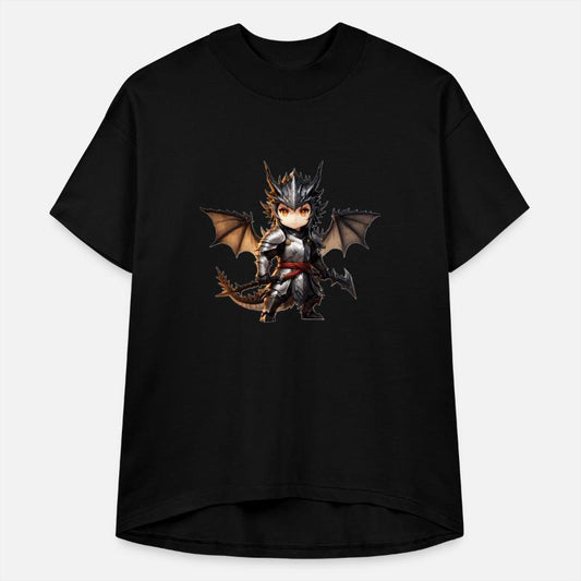 Chibi dragonwarrior Front Pose in Full armor