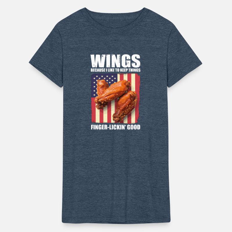 Chicken Wings USA Flag - Finger Lickin Good