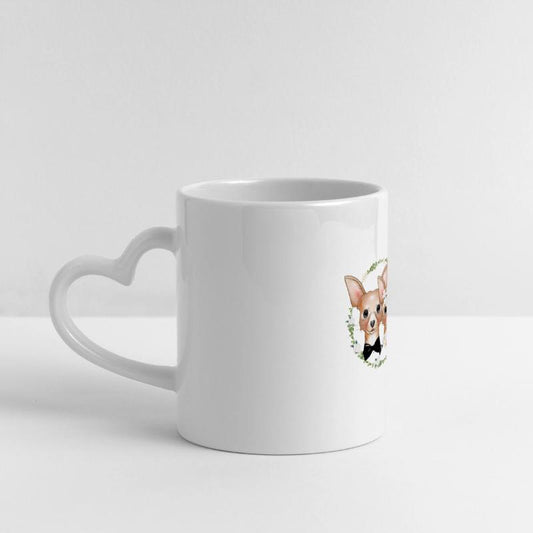 Chihuahua bride & groom in a romantic wedding look