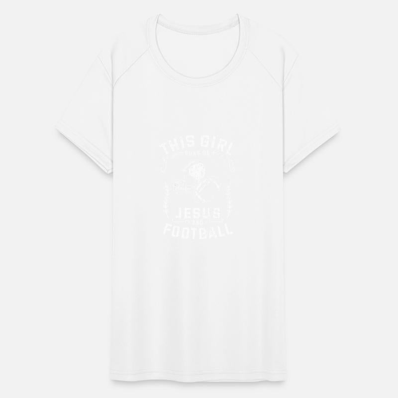 Christian This Girl Runs On Jesus And Football