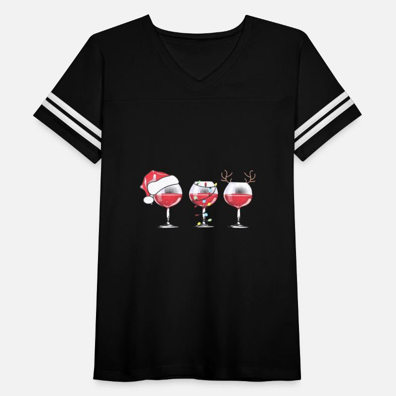 Christmas Red Wine Glass