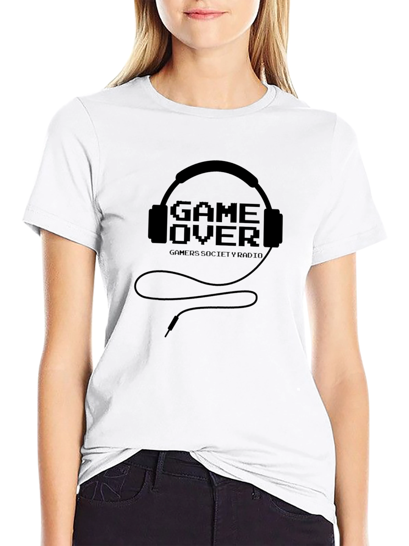 Game Over Headphone Graphic Tee