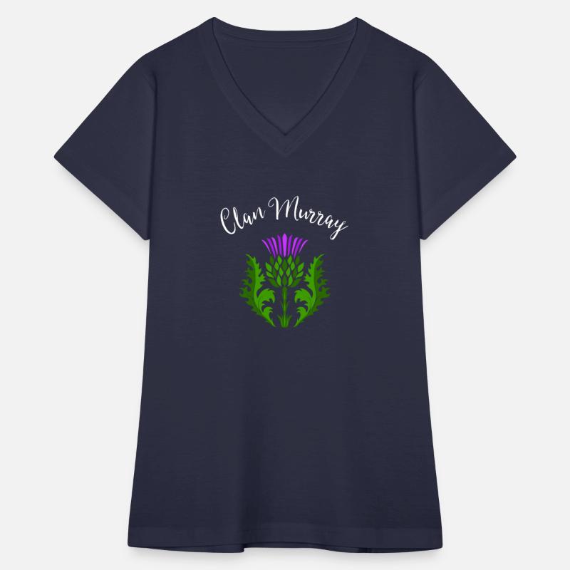 Clan Murray Surname Thistle Flower Scottish Clan