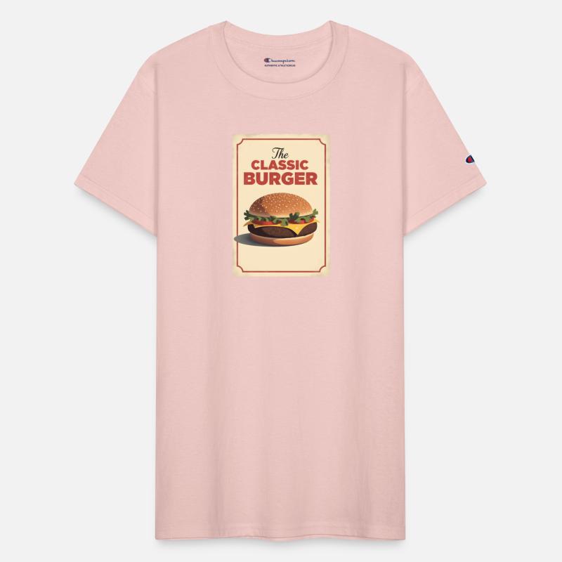 Classic Vintage Hamburger Print – Retro Style