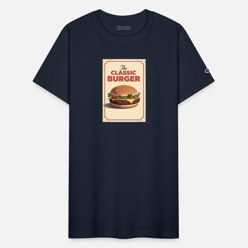 Classic Vintage Hamburger Print – Retro Style
