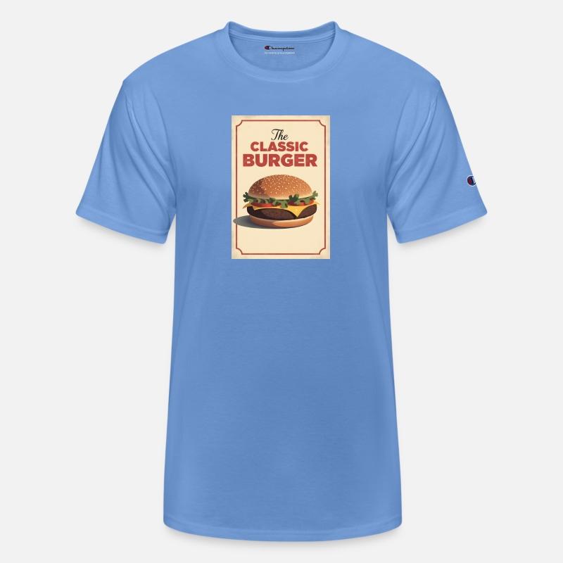 Classic Vintage Hamburger Print – Retro Style