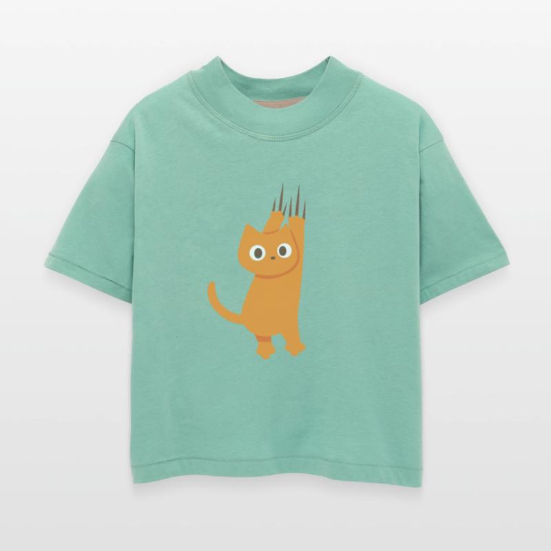 Clawing Orange Cat Cartoon