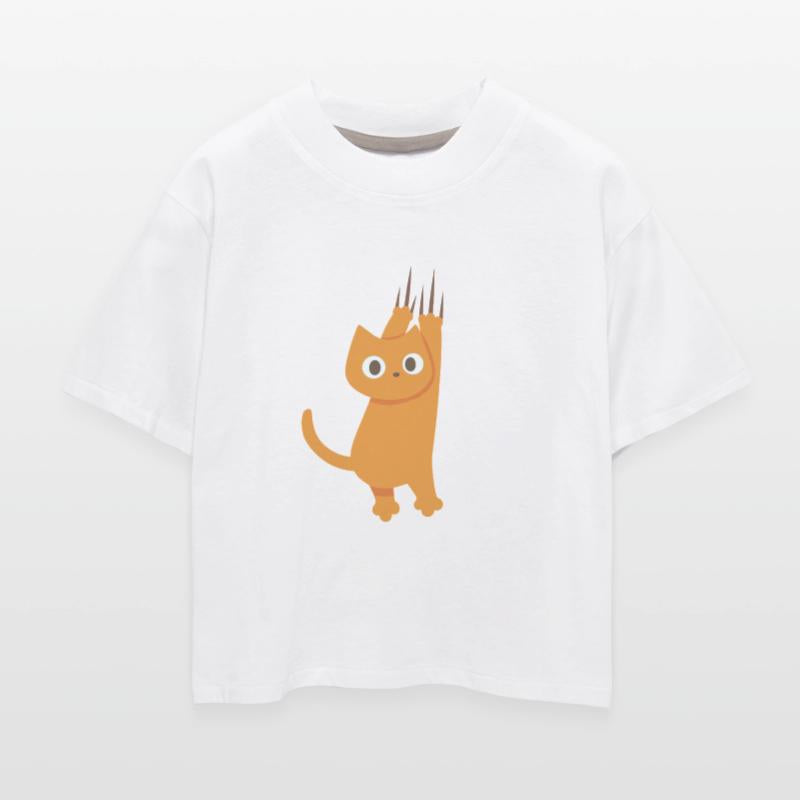 Clawing Orange Cat Cartoon