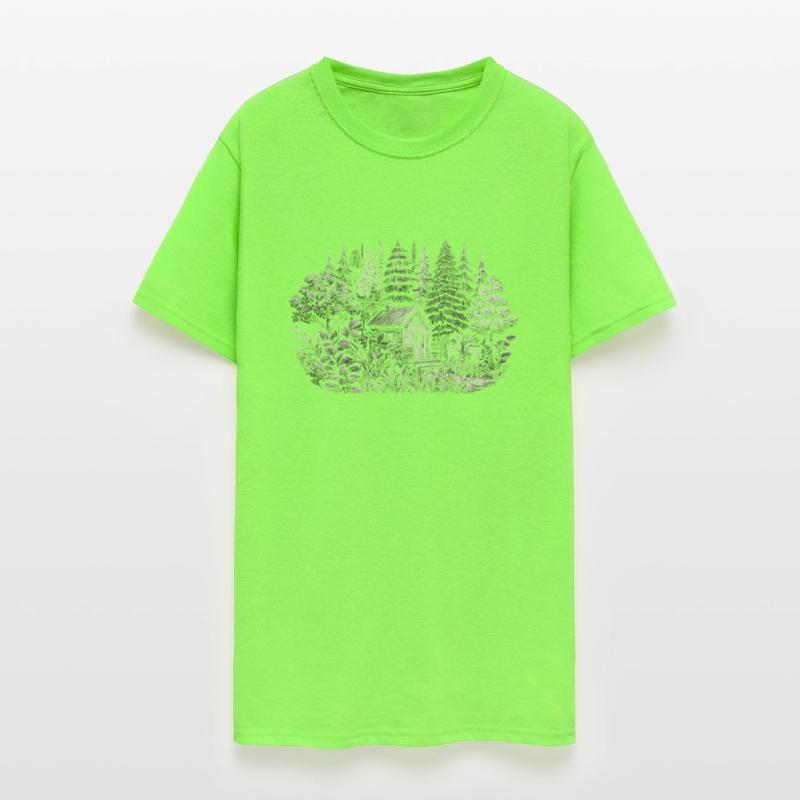 close to nature living in a cabin in the forest