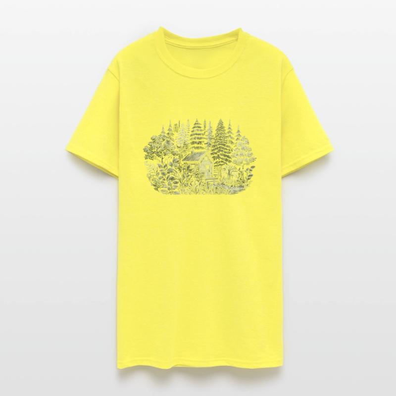 close to nature living in a cabin in the forest