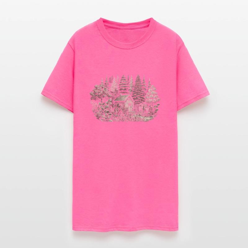 close to nature living in a cabin in the forest