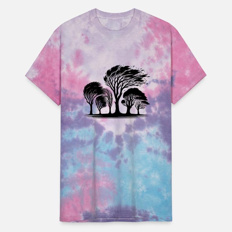 Coastal Trees In A Violent Fall Storm