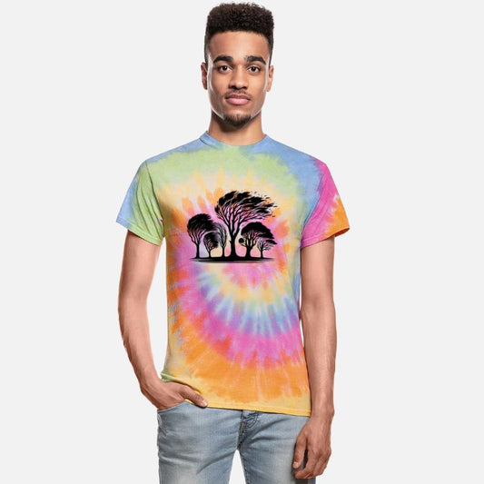 Coastal Trees In A Violent Fall Storm