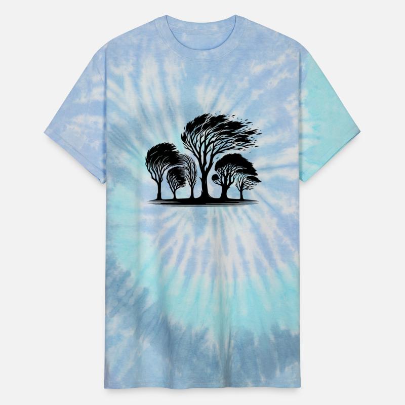 Coastal Trees In A Violent Fall Storm