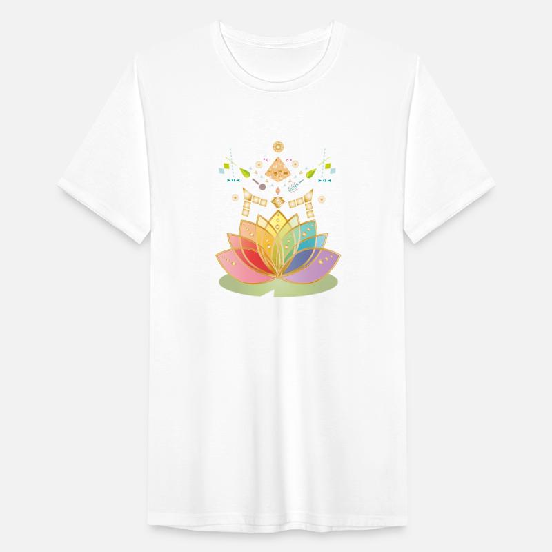 Colorful Chakra Flower Symbol with Ornaments