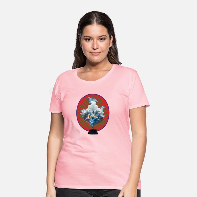 Colorful smoke design makes love