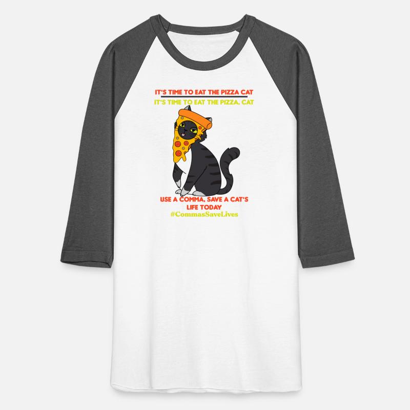 Commas Save Lives Pizza Cat