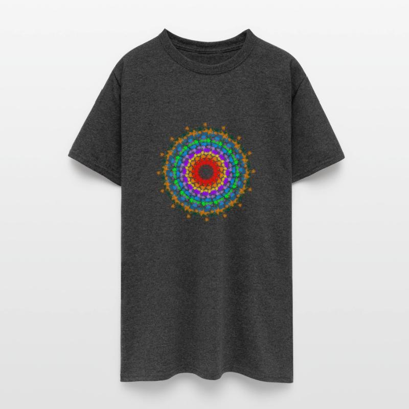 Concentric rainbow mandala