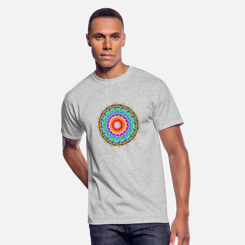 Concentric rainbow mandala