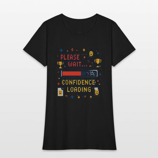 Confidence Loading Funny Pixel Art Tee