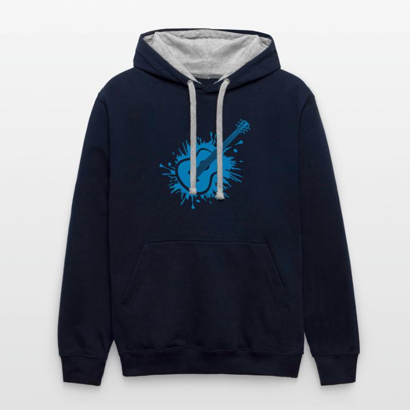 Cool color blob guitarist