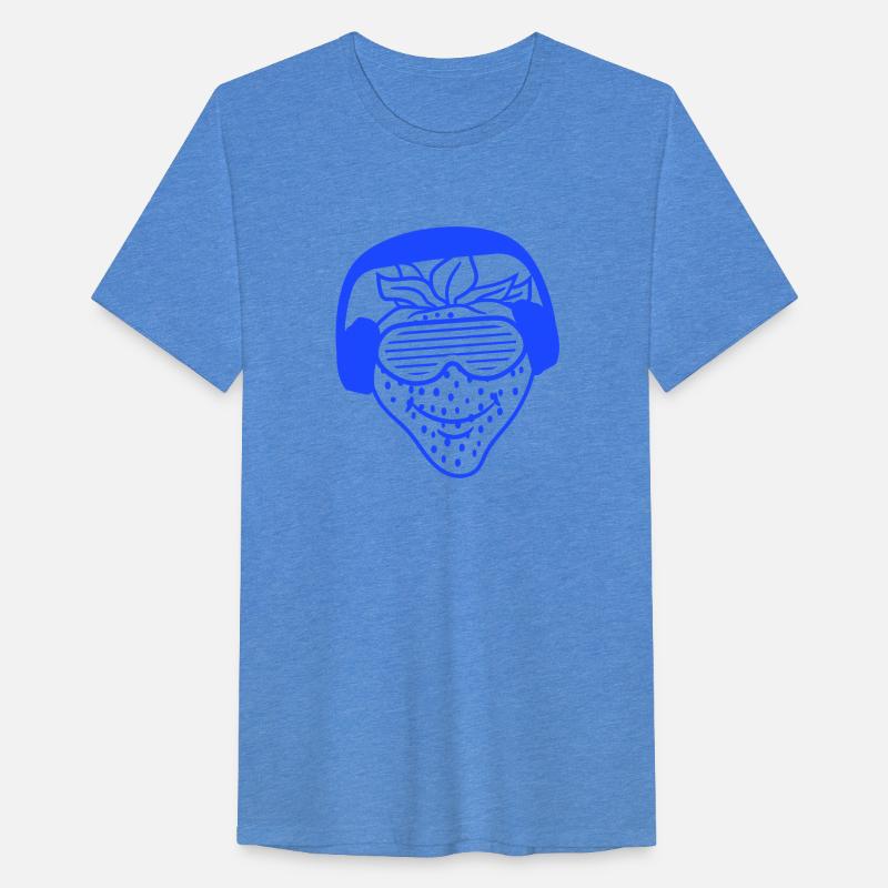 Cool DJ Strawberry Fruit Smile Music Party Funny