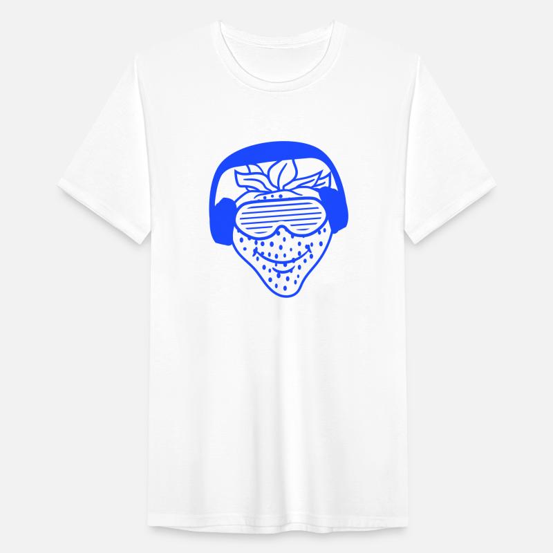 Cool DJ Strawberry Fruit Smile Music Party Funny