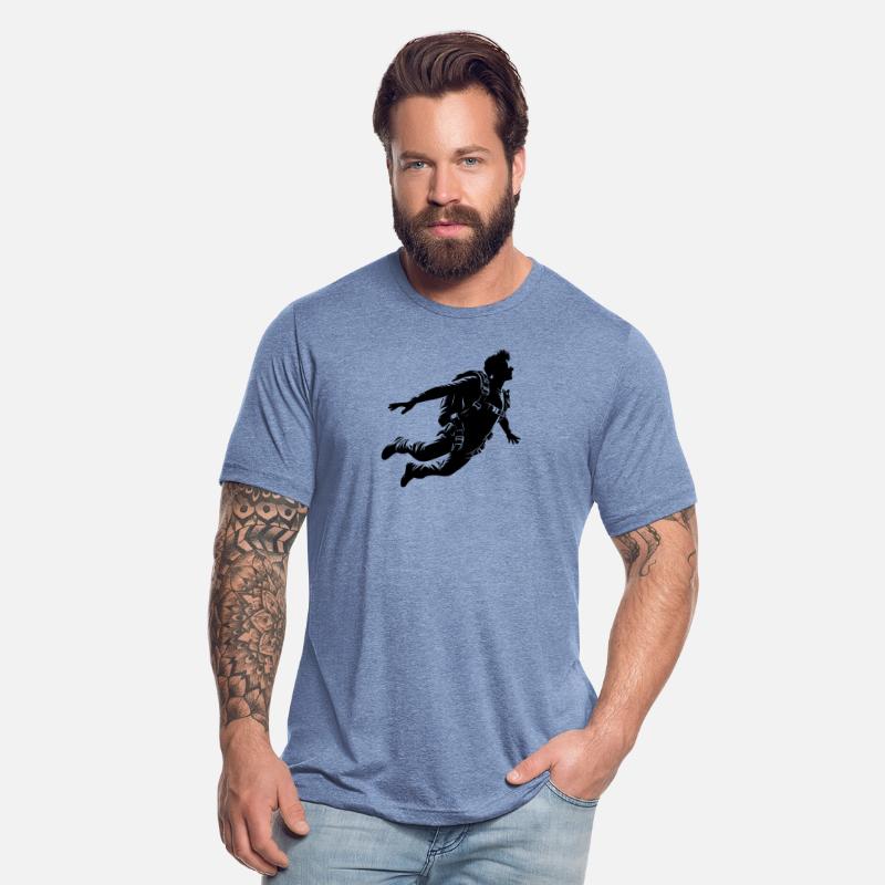 Cool Skydiver During A Parachute Jump