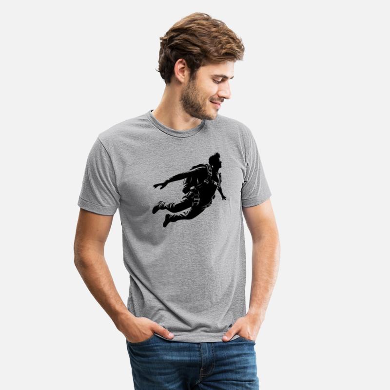 Cool Skydiver During A Parachute Jump