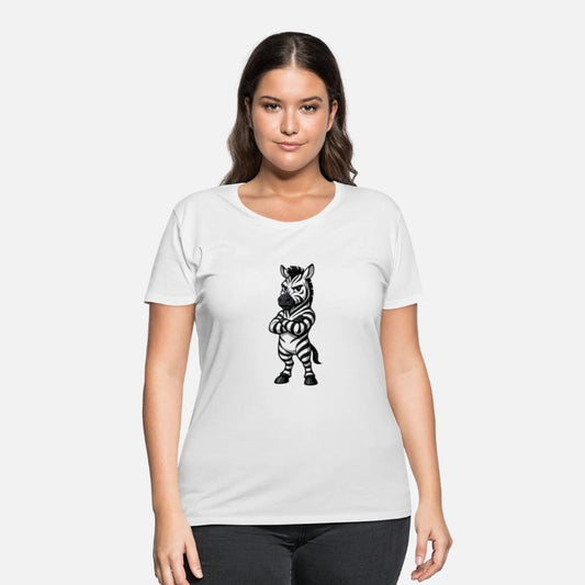 Cool zebra confident cartoon relaxed crossed arms