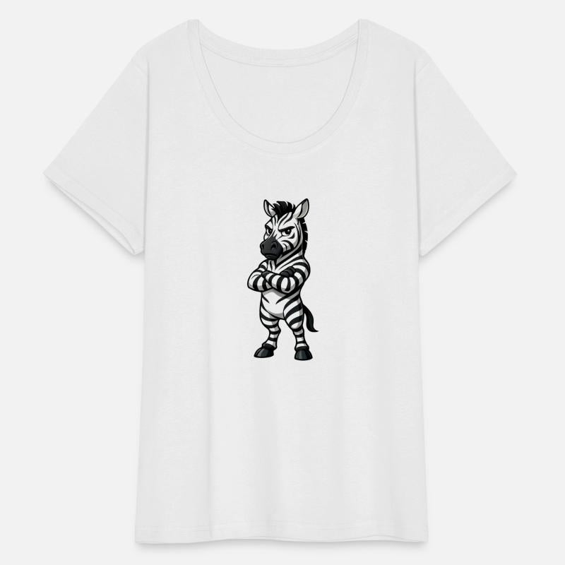 Cool zebra confident cartoon relaxed crossed arms