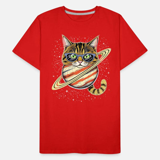 Cosmic Cat with Planet Ring Glasses