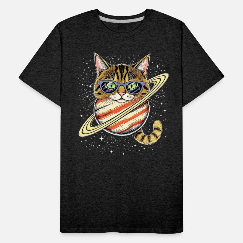 Cosmic Cat with Planet Ring Glasses