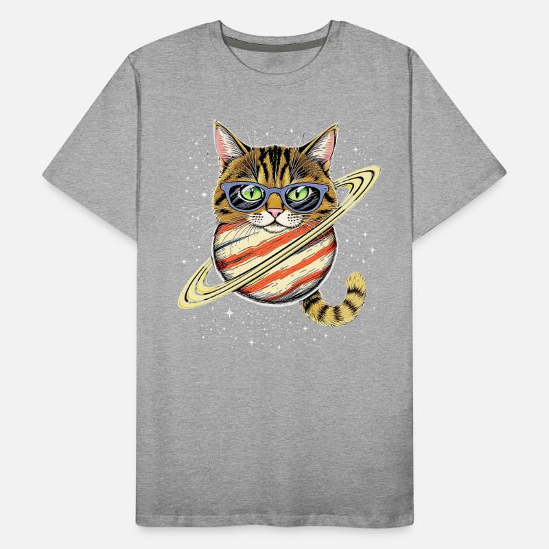 Cosmic Cat with Planet Ring Glasses