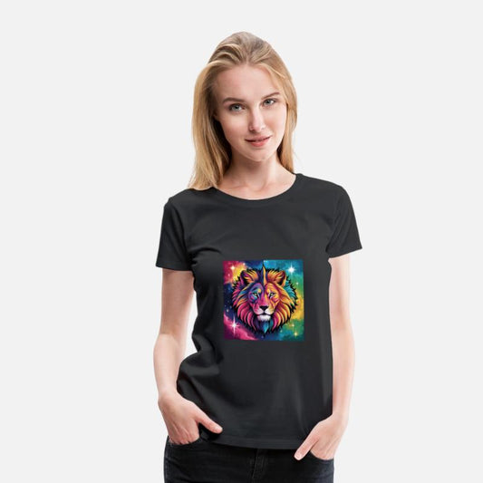 Cosmic Lion: A Burst of Color