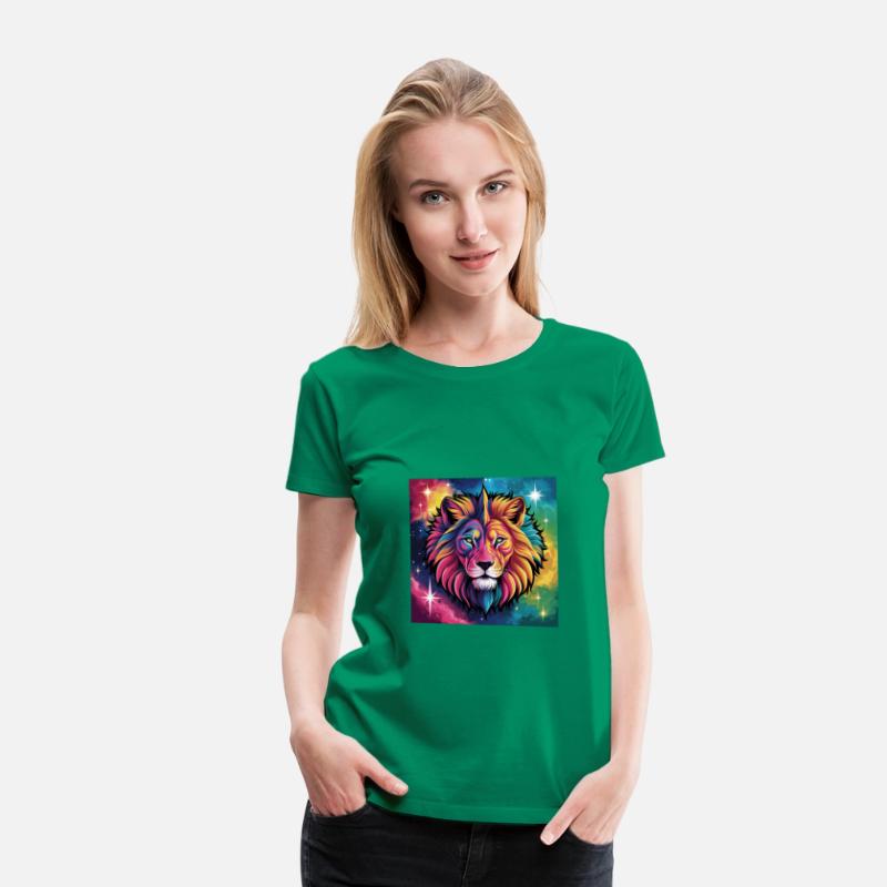 Cosmic Lion: A Burst of Color