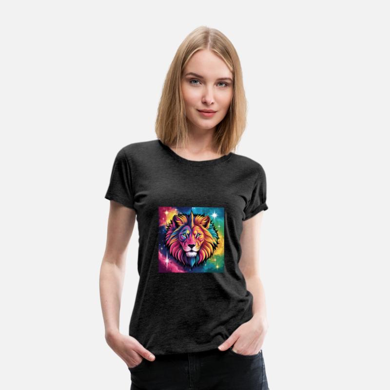 Cosmic Lion: A Burst of Color