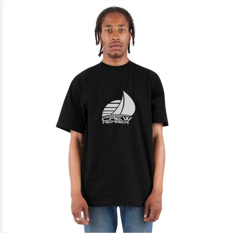 Crew Member Text Sun Team Member Sailing Fun Logo