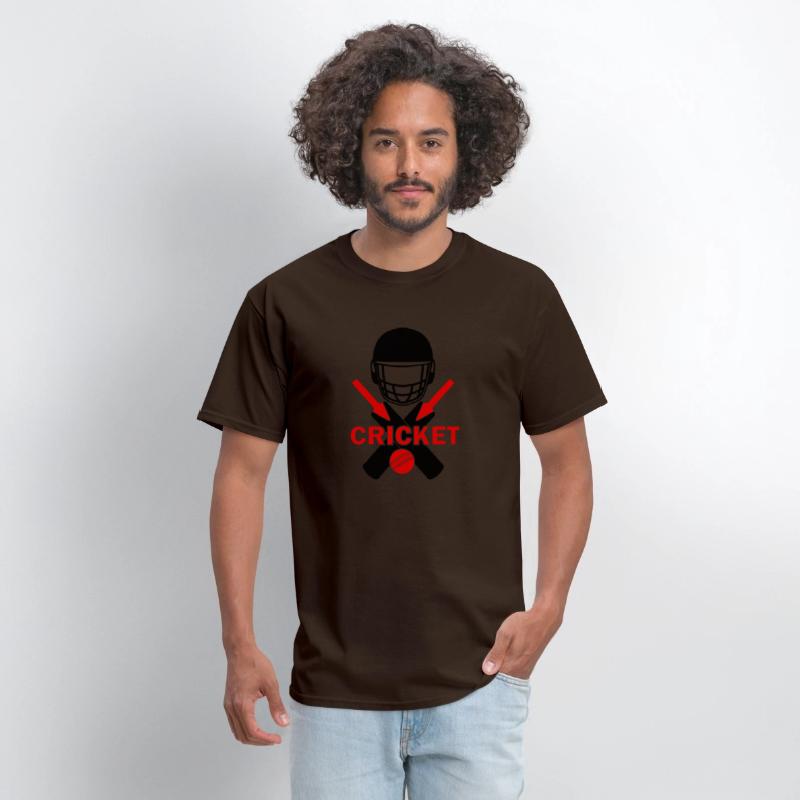 Cricket logo red black with helmet