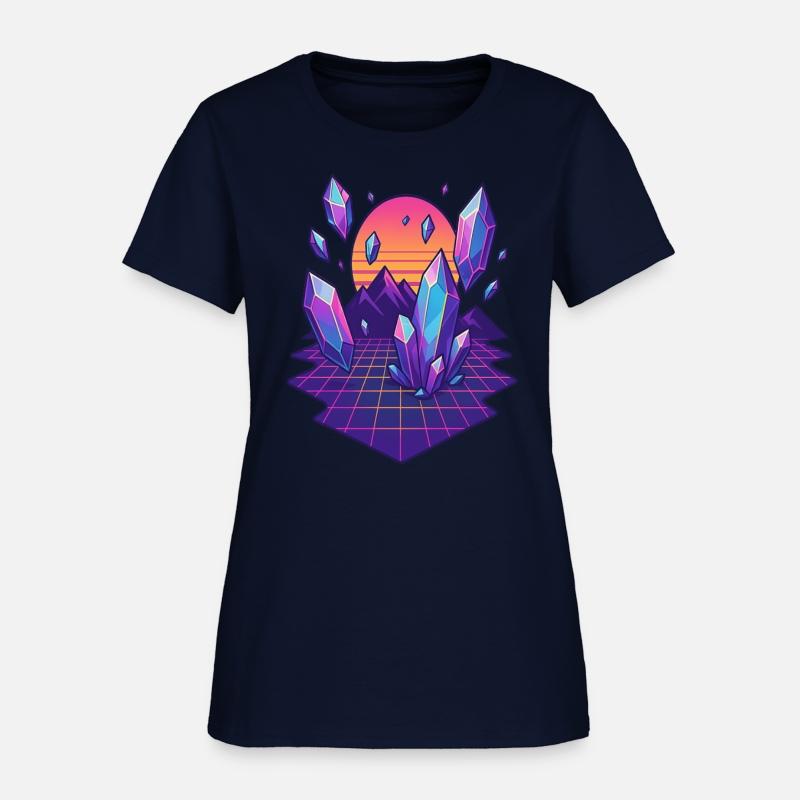 Crystal Skies: A Vaporwave Dreamscape